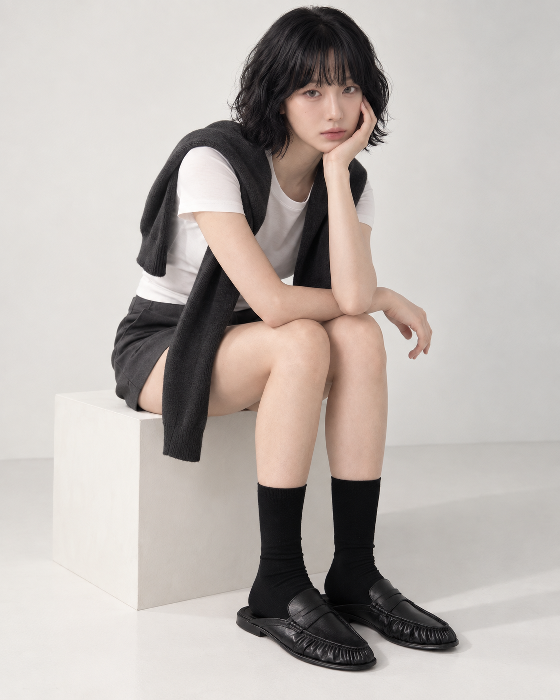 Shirring bloafer image 7