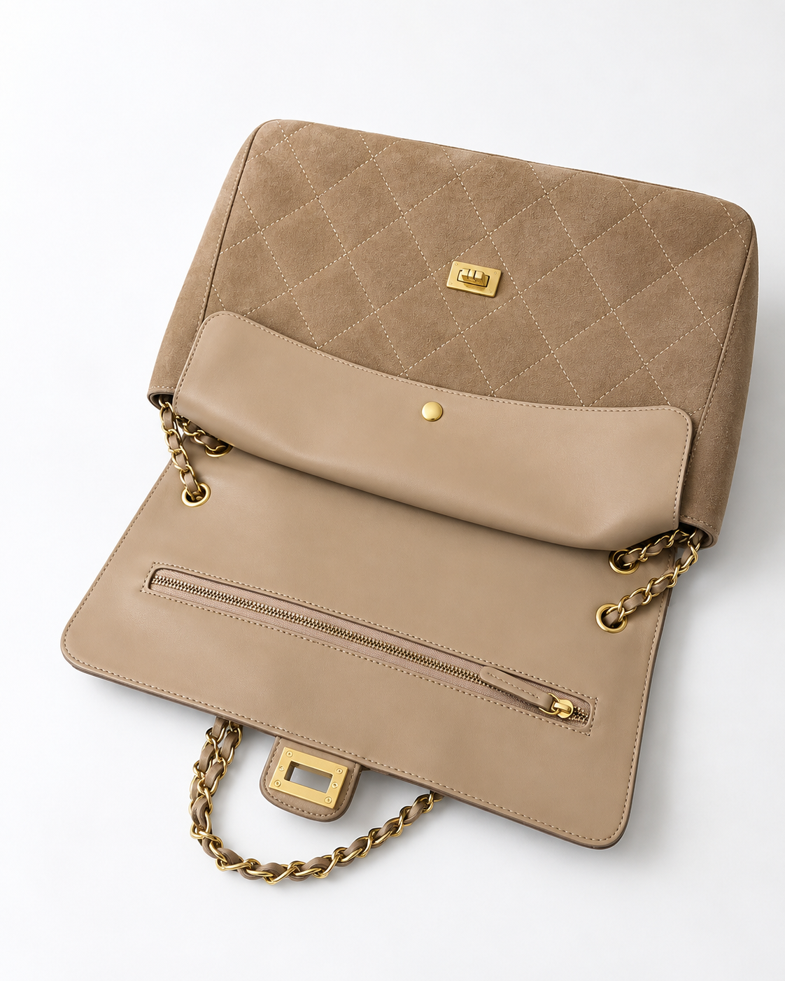 Suede maxi flap image 5
