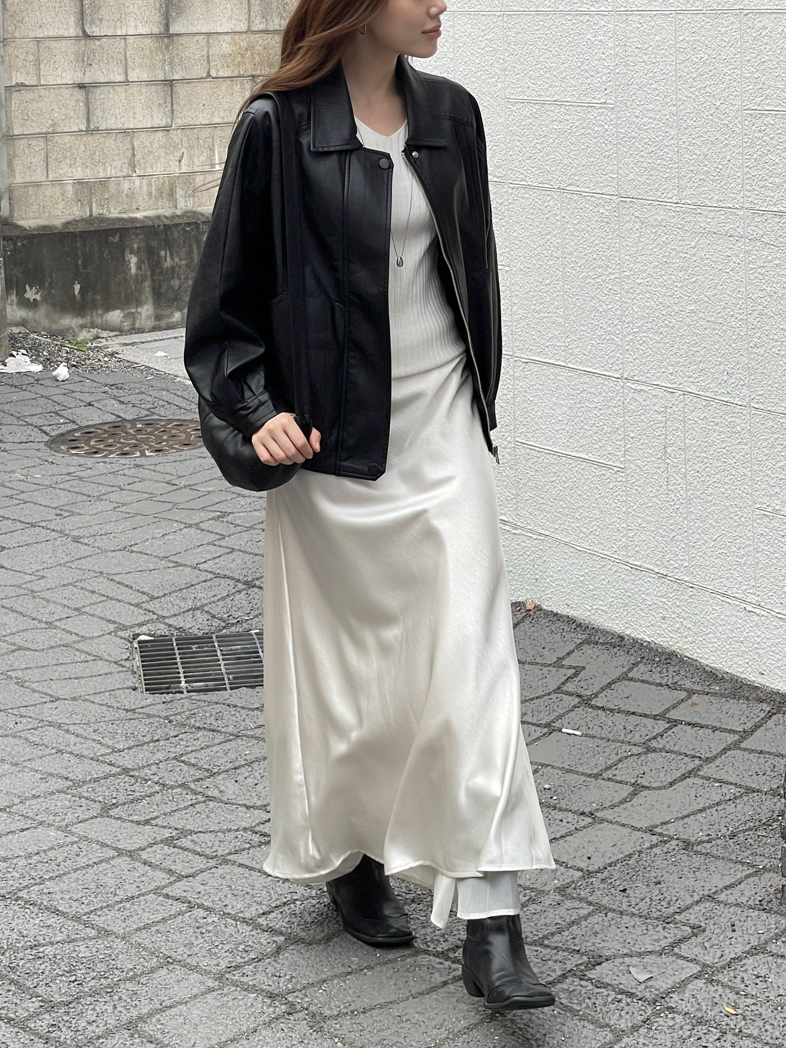 Leme leather jacket & crossbody bag set image 3