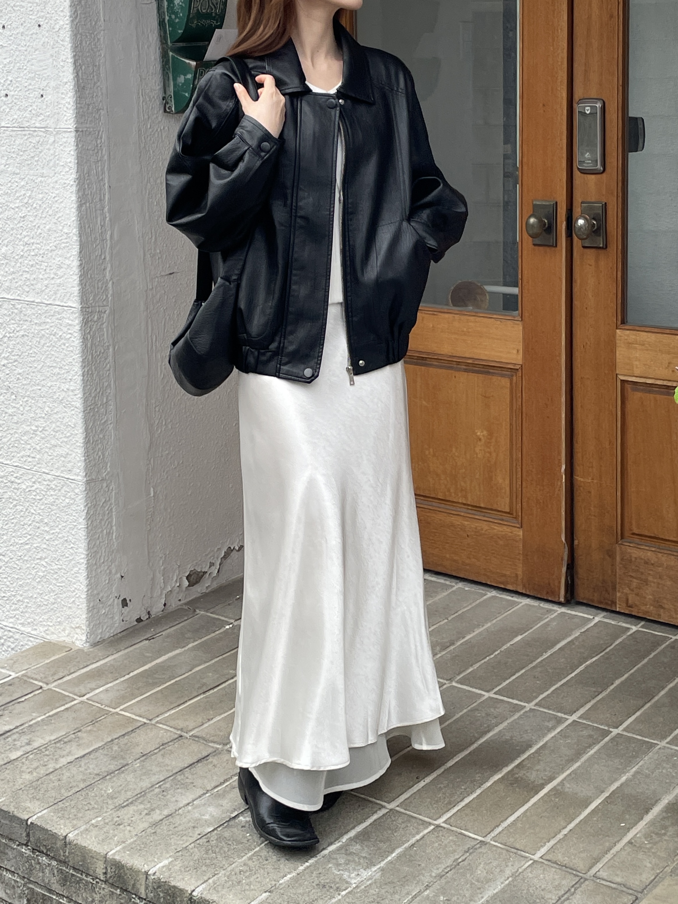Leme leather jacket & crossbody bag set image 6