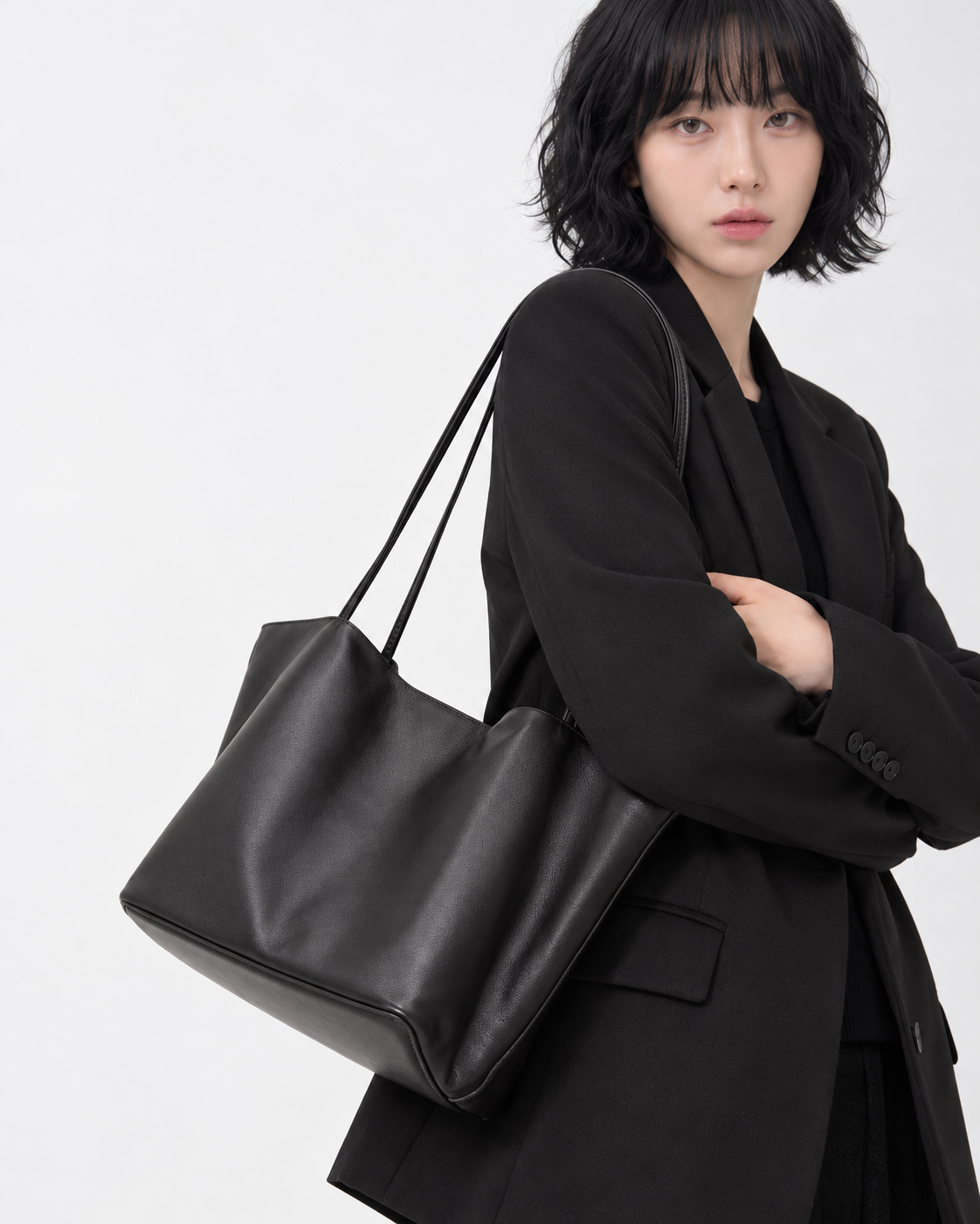 Molly lambskin model view