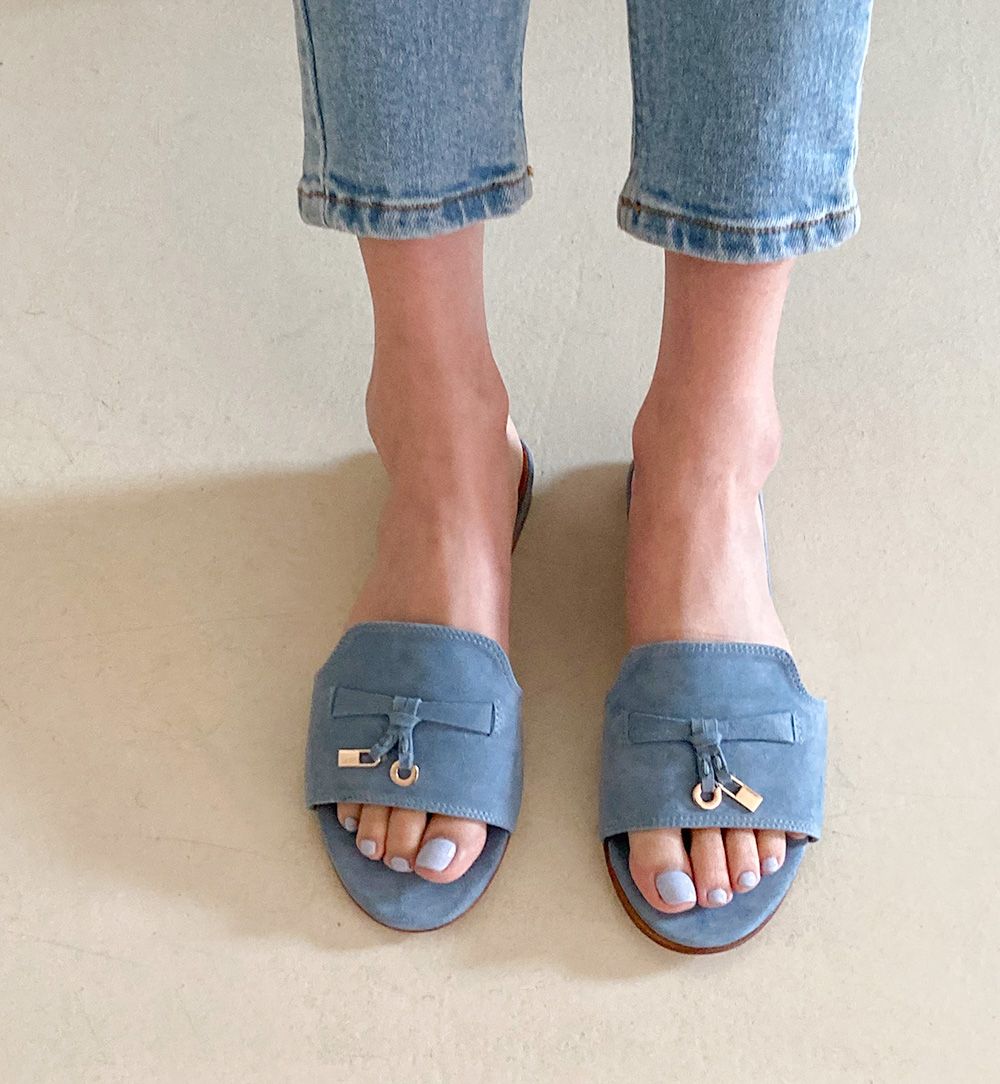 Roro buckle mule_Flat model view