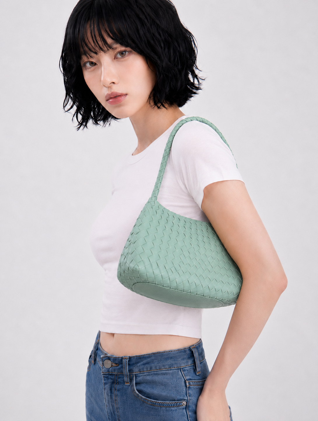 Leather weaving model view