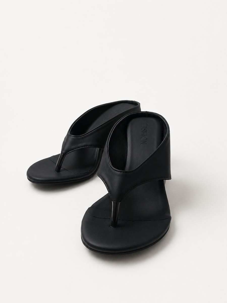 Lune wedge mule